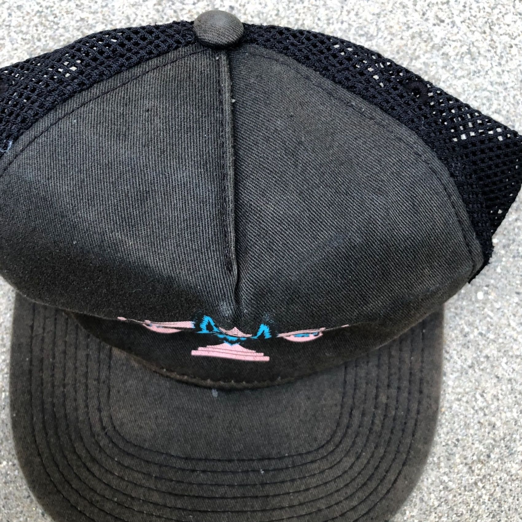 Vintage VINTAGE OTTO Wolf Scale Trucker Hat Men One Size Snapback Black Cap Size ONE SIZE - 5 Thumbnail