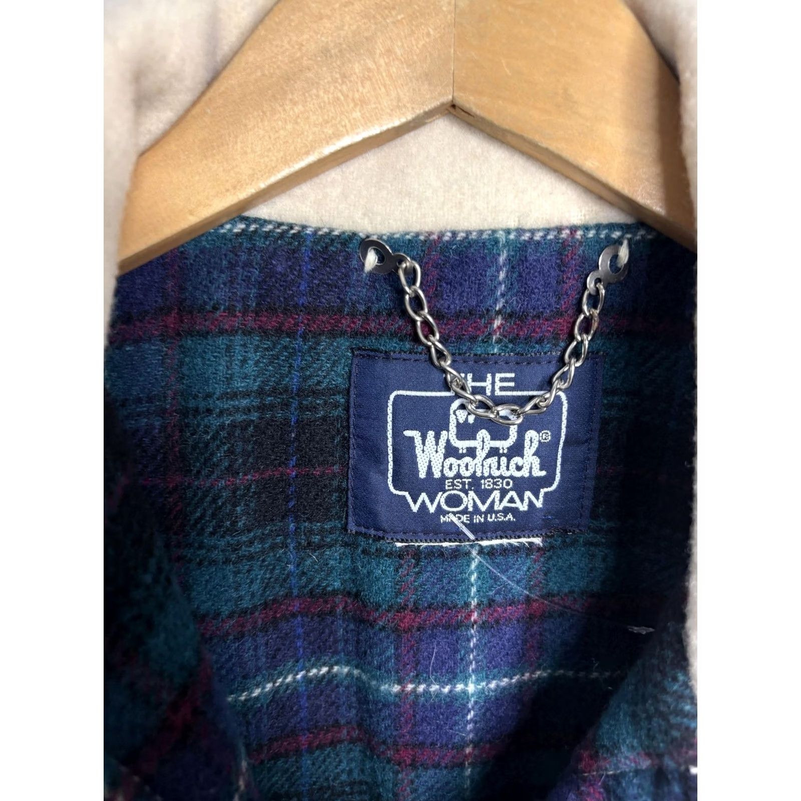 Vintage VINTAGE Woolrich Coat Womens Large Ivory Wool Lined Button Up USA 90s Size L / US 10 / IT 46 - 3 Thumbnail