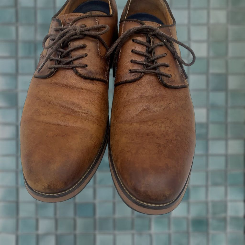Florsheim Florsheim Cap Toe Shoes Leather Men’s 11.5 Brown Lace Oxford Casual Mens Size ONE SIZE - 1 Thumbnail
