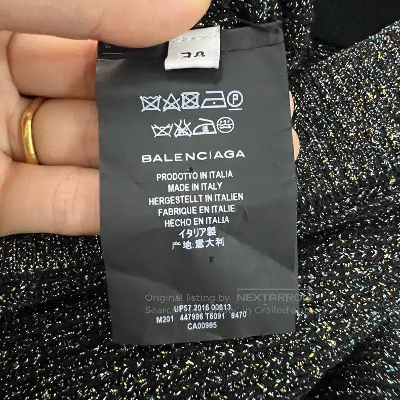 Balenciaga Balenciaga Knitted Irregular Skirt Size 37" - 4 Thumbnail