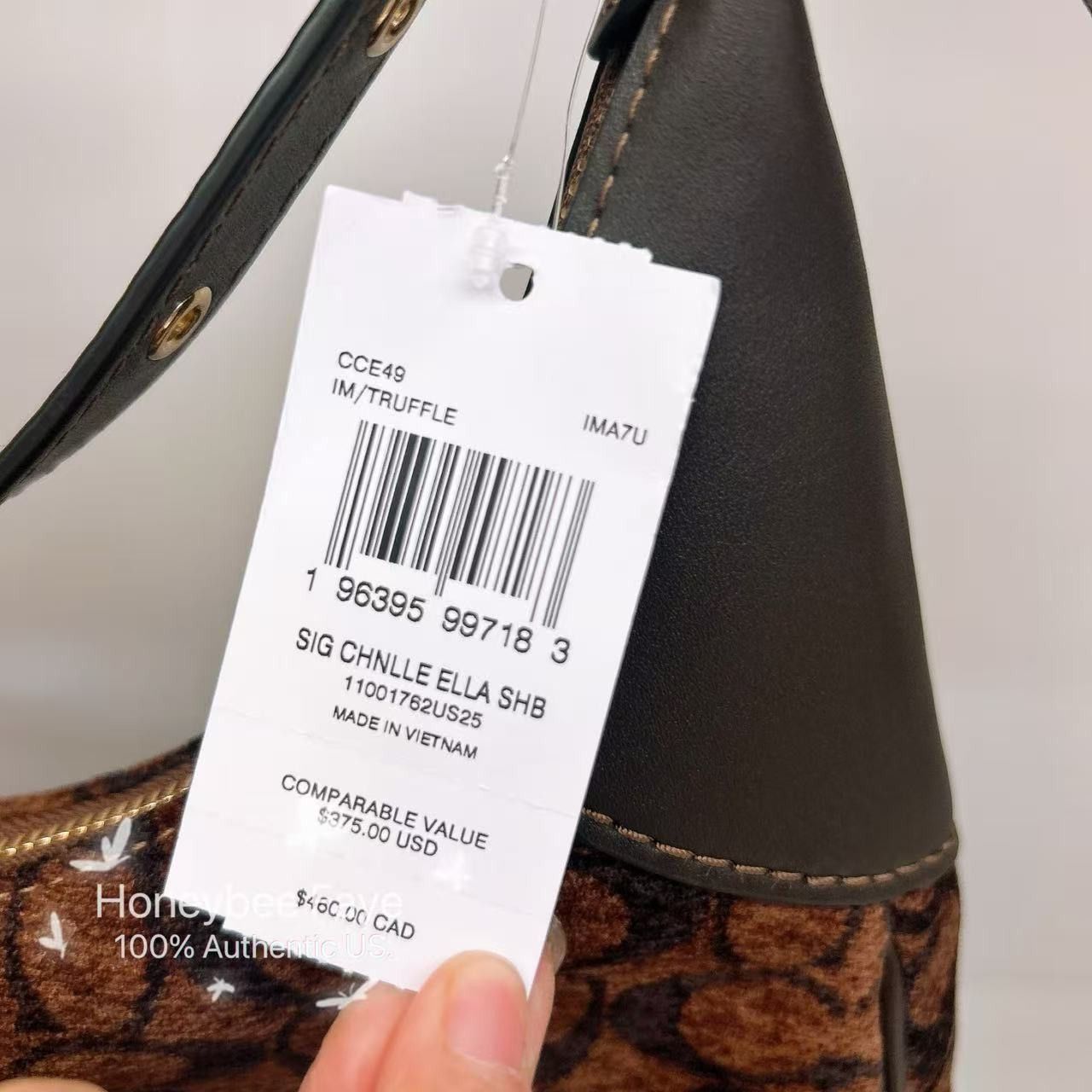 Coach Ella Shoulder Bag In Signature Chenille CCE49 Size ONE SIZE - 9 Thumbnail