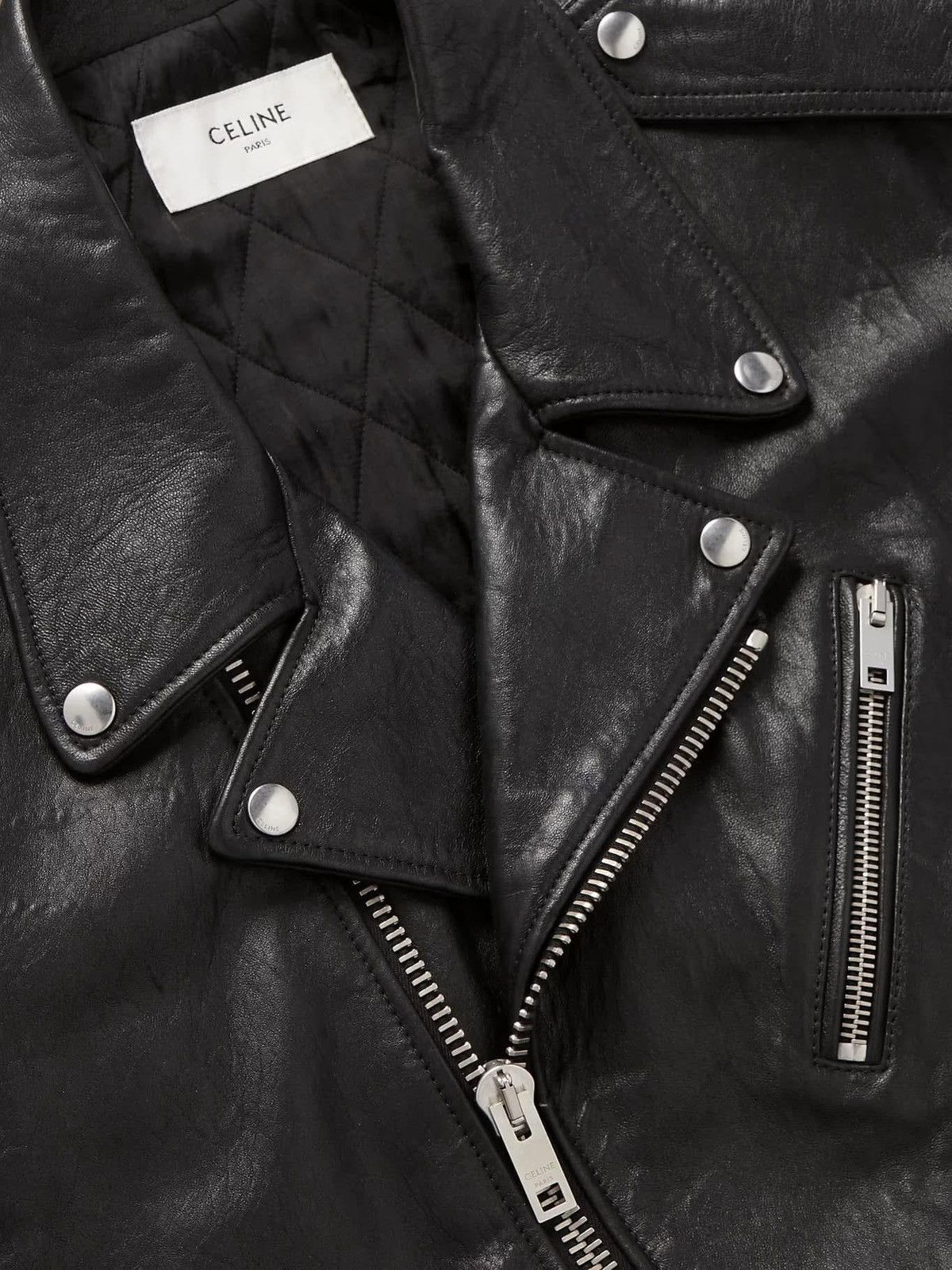 Celine RARE - SS22 Oversized Cowboy Lambskin Biker Vest 52 Size US L / EU 52-54 / 3 - 20 Thumbnail
