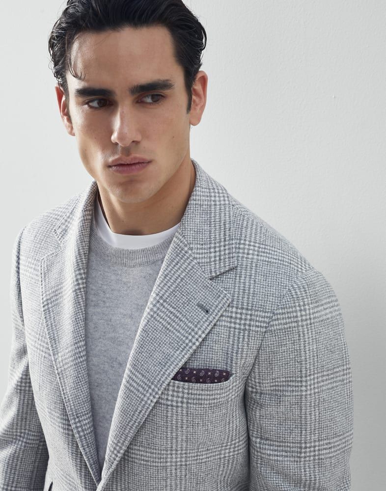 Brunello Cucinelli Woven Jacket in Grey Size US M / EU 48-50 / 2 - 2 Thumbnail