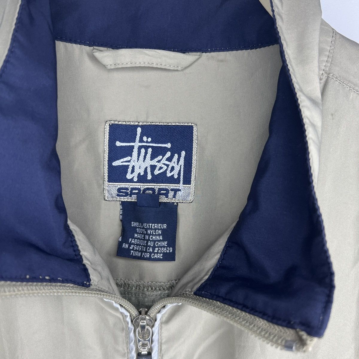 Stussy × Vintage Vintage Stussy 90s Jacket Windbreaker Waist Bag Khaki Logo Size US L / EU 52-54 / 3 - 5 Thumbnail