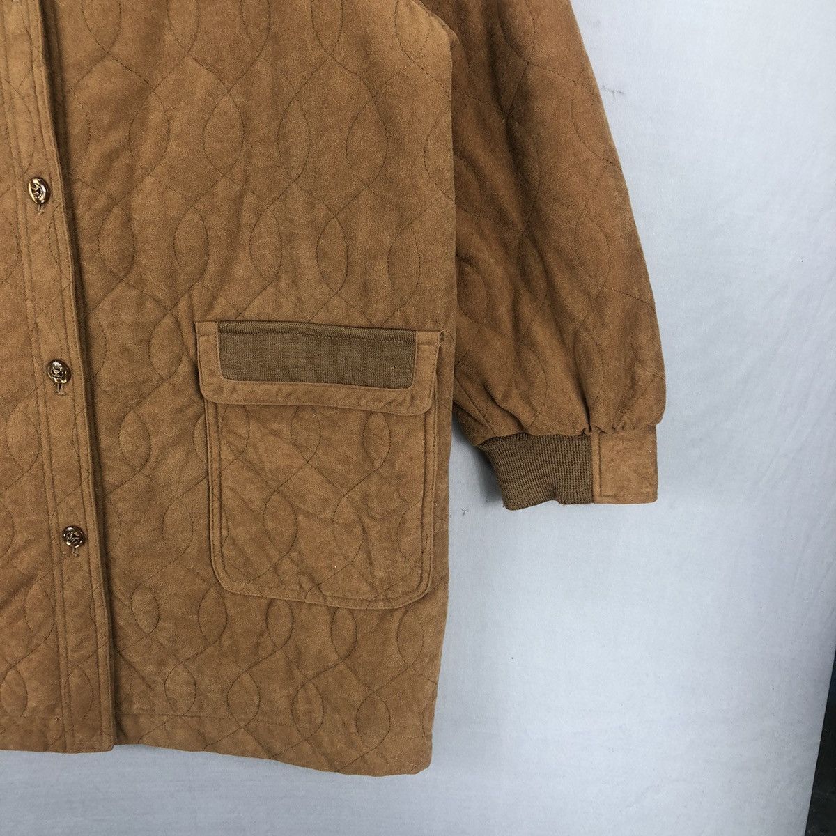 Japanese Brand Vintage Double Pocket Quilted Button Up Jacket Size L / US 10 / IT 46 - 3 Thumbnail