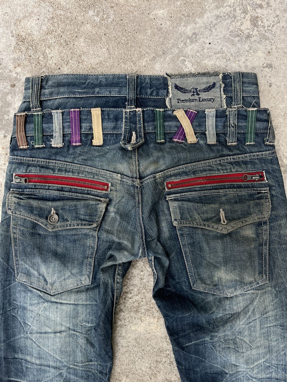 Japanese Brand Rare Antfui Jeans Double Waist Denim Size US 30 / EU 46 - 10 Thumbnail