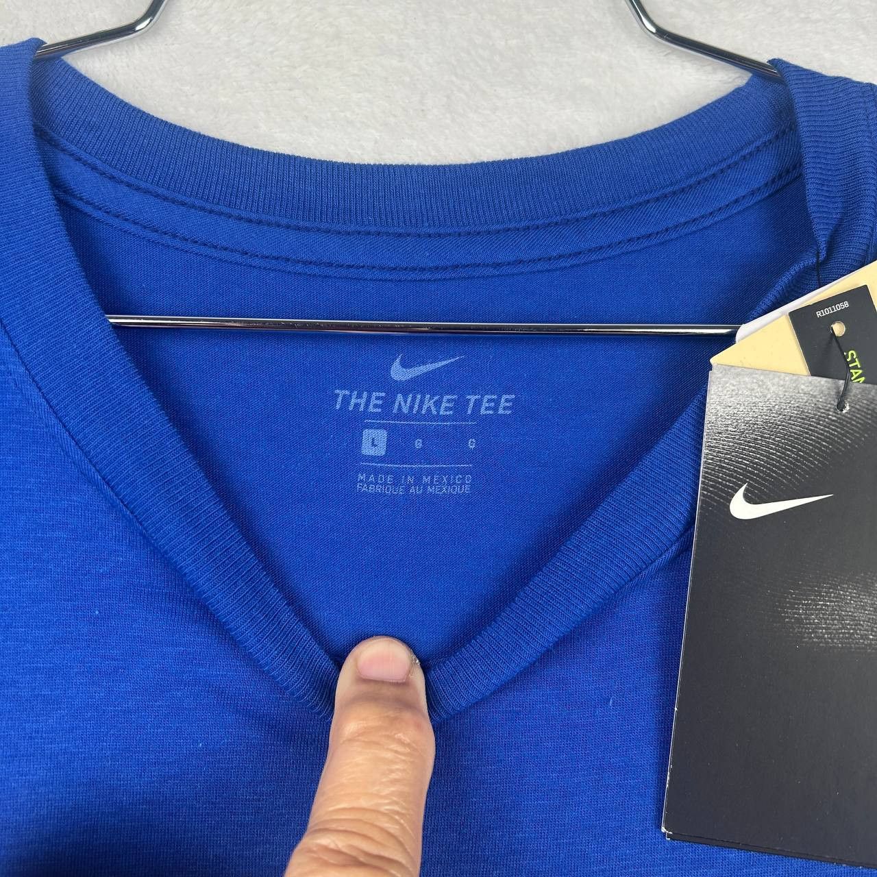Nike Montreal Expos Shirt Men Large Blue Nike Short Sleeve L New Size US L / EU 52-54 / 3 - 3 Thumbnail