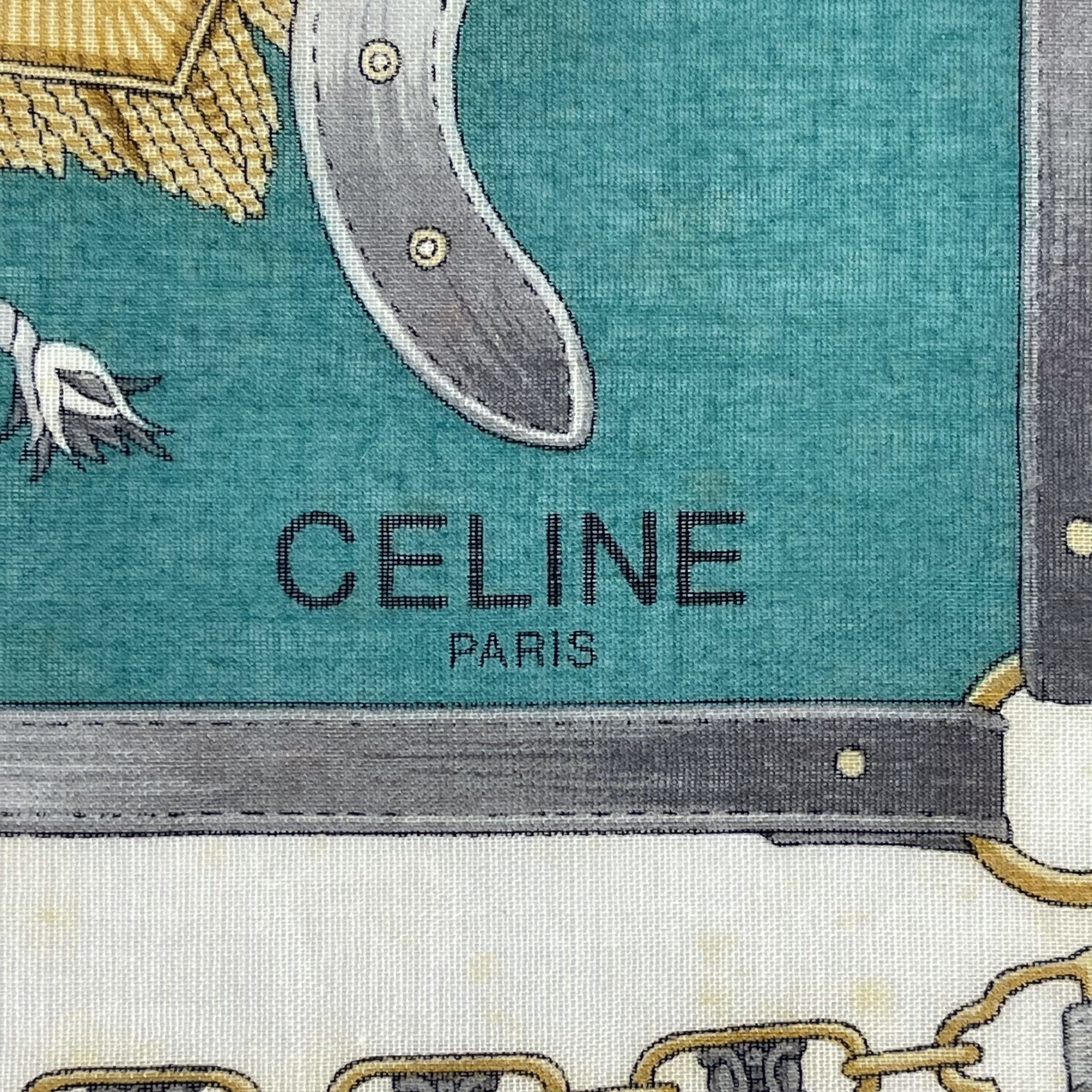 Celine × Vintage Celine 90s Handkerchief / Neckerchief / Bandana - 4196 Size ONE SIZE - 4 Thumbnail