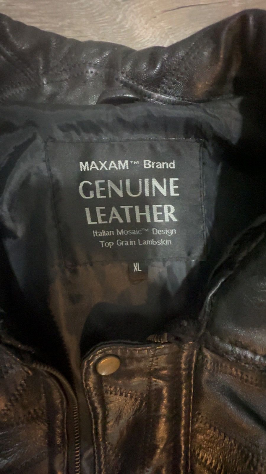 Vintage Vintage Italian 90s maxam genuine leather/Lambskin jacket Size US XL / EU 56 / 4 - 5 Thumbnail