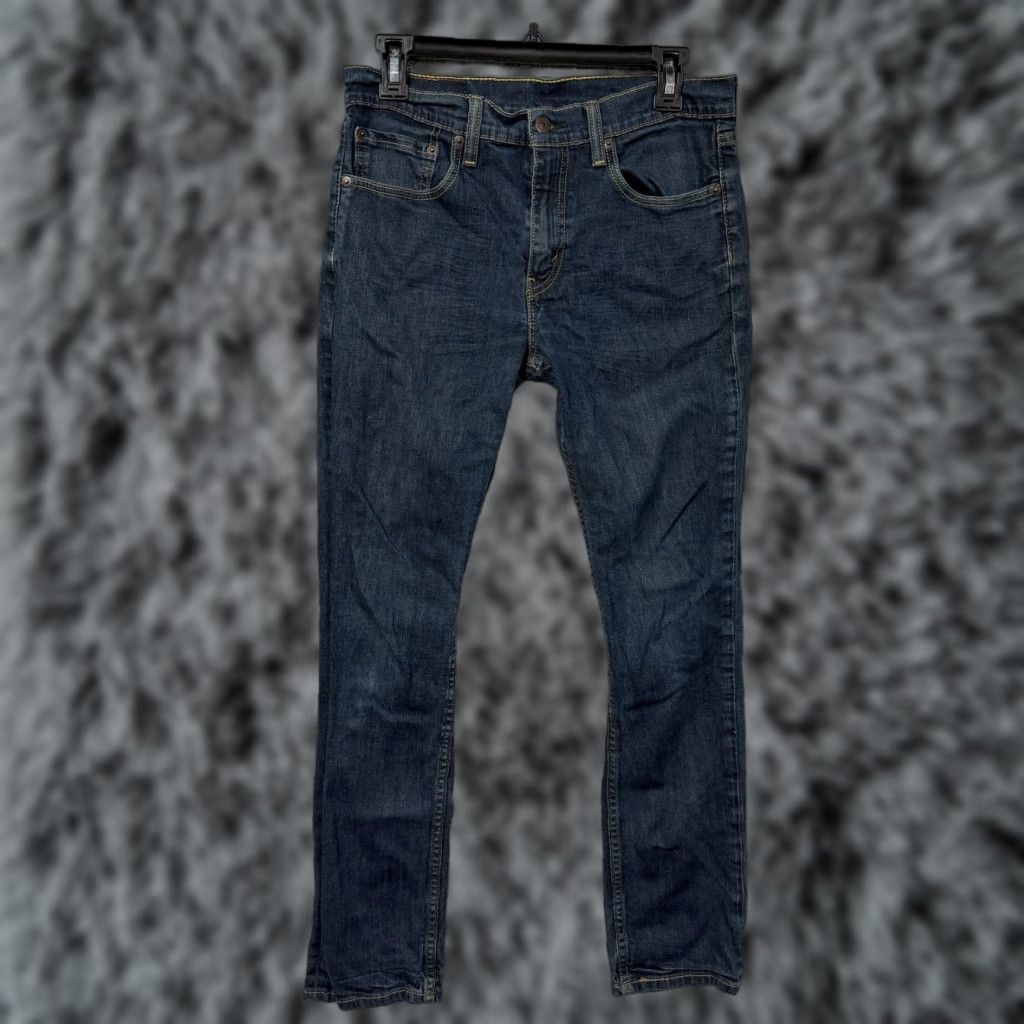 Levi's Levi's 511 Jeans Mens Slim Fit Stretch Denim Blue 30x28.5 Zip Fly Pockets 5 Pocket Dark Wash Size US 30 / EU 46 - 1 Thumbnail