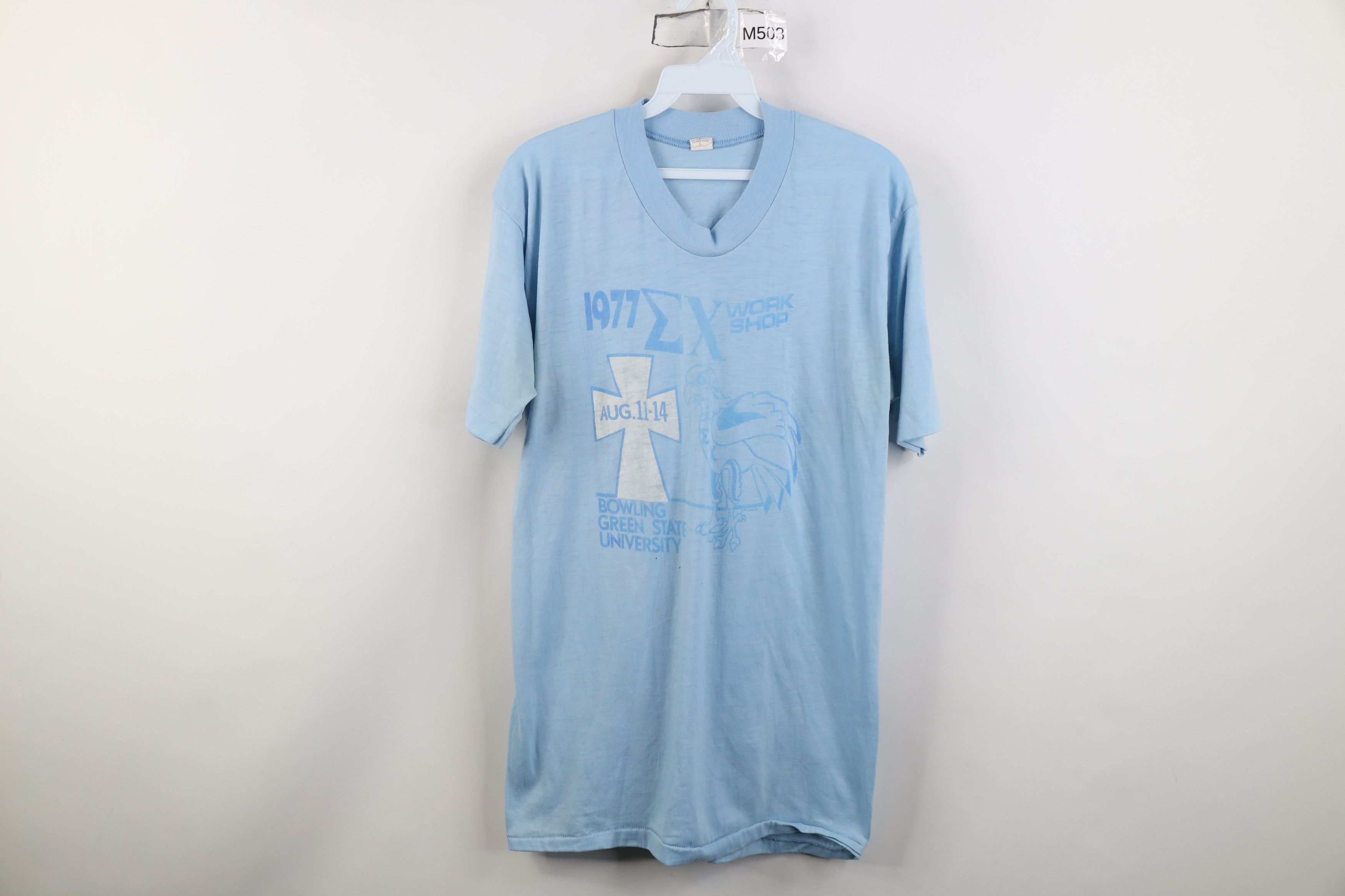 Vintage Vintage 70s Chi Bowling Green State University T-Shirt USA Size US XL / EU 56 / 4 - 1 Thumbnail