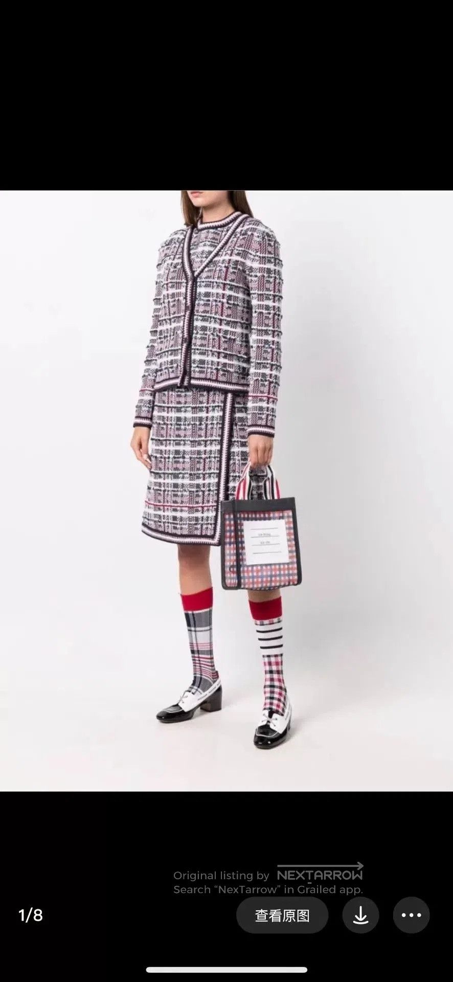 Thom Browne Thom Browne Checkered Tote Bag. Size ONE SIZE - 4 Thumbnail