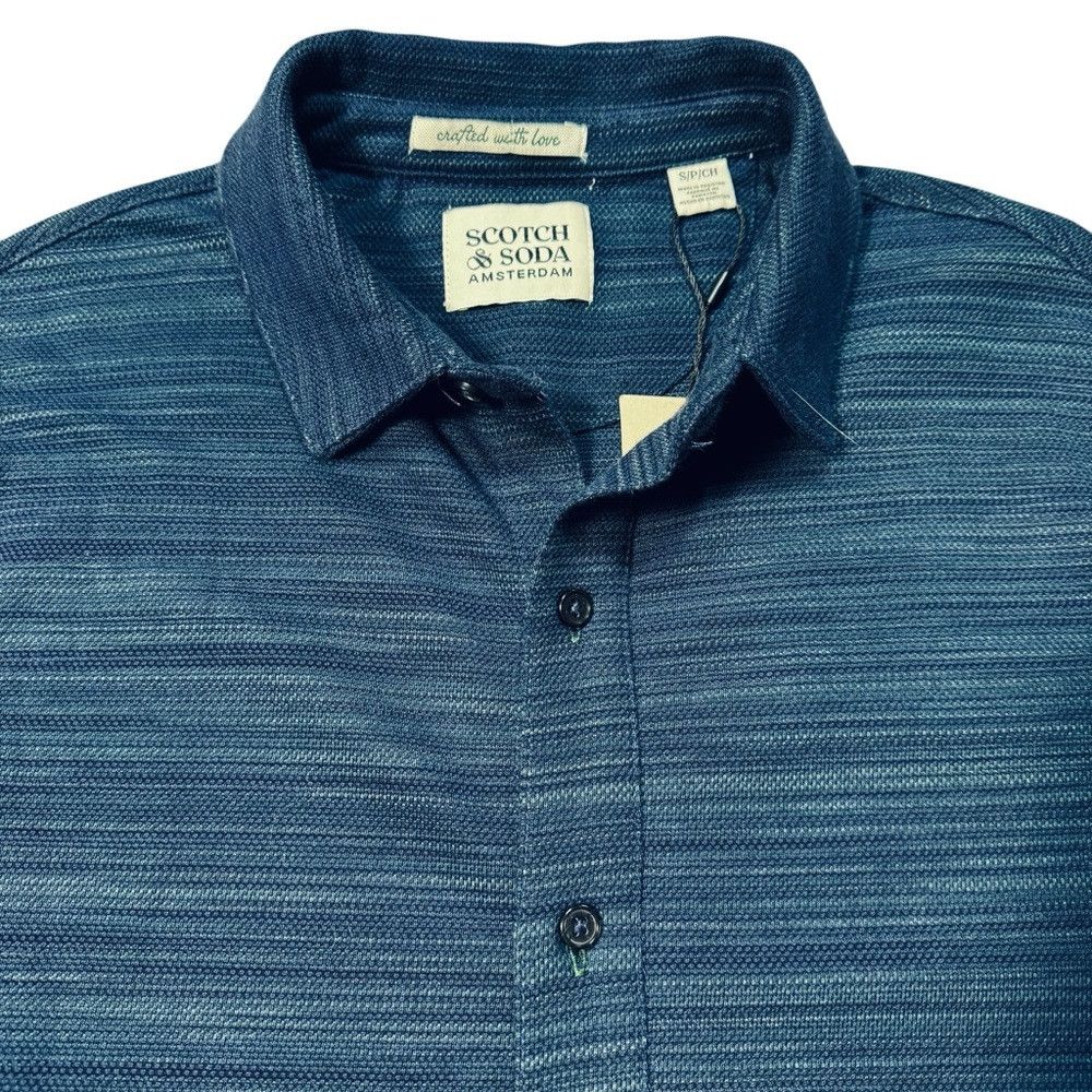 Scotch & Soda NWT New $98 Scotch & Soda Long Sleeve Space Dyed Button Fro Size US S / EU 44-46 / 1 - 4 Thumbnail