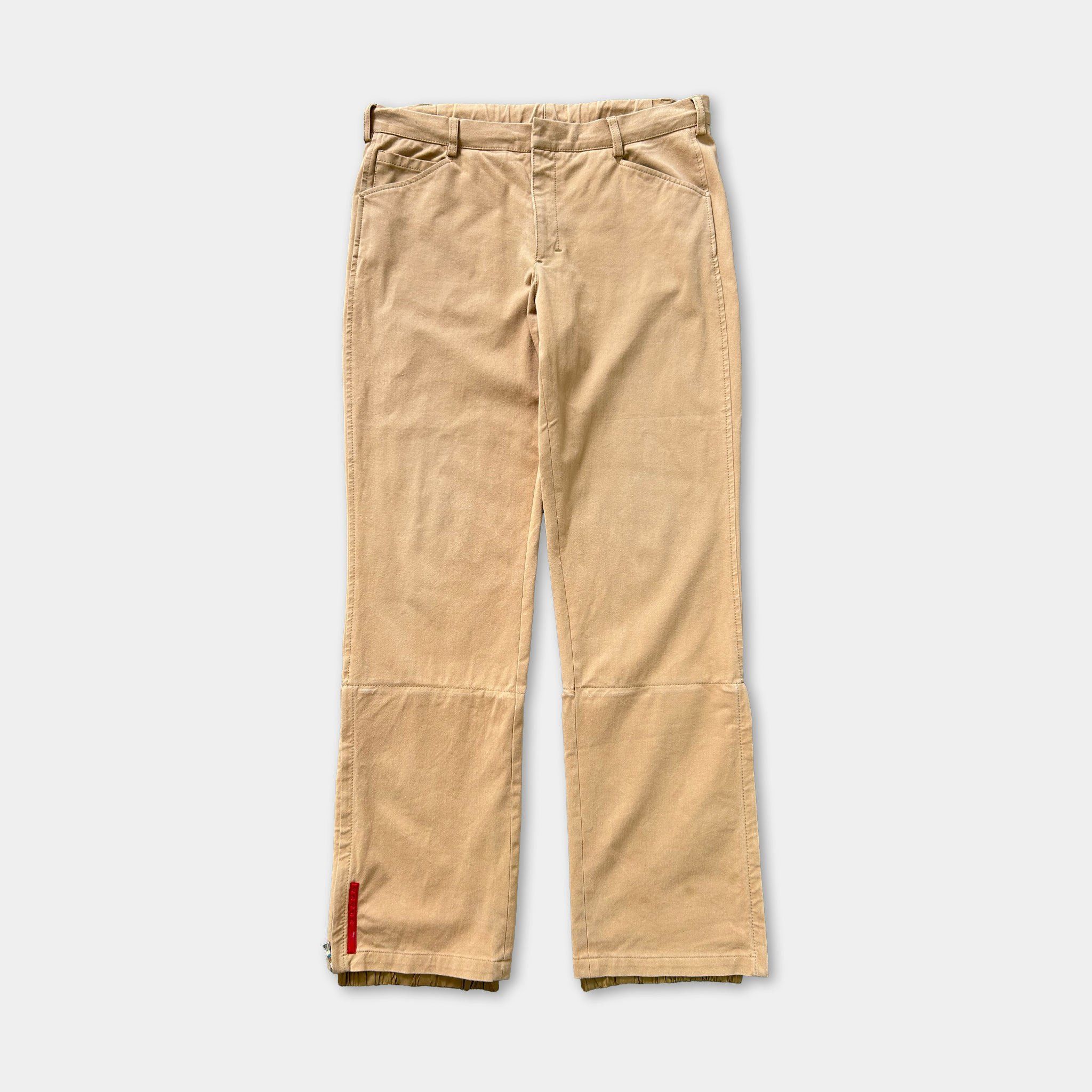 PRADA Bondage Pants ワークパンツ 1999aw アーカイブ Prada 1999 flight Astro cargo nylon pants bondage archive military