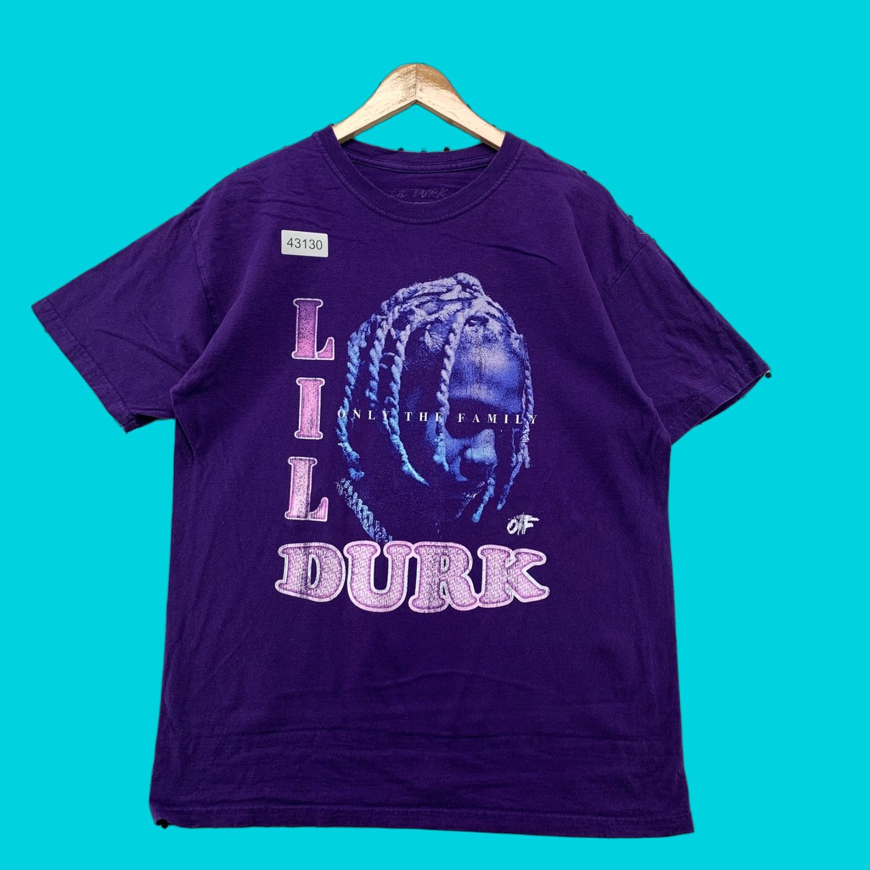 Vintage Lil Durk Graphic Print T-Shirt Mens Large Purple Hip Hop 2020 Size US L / EU 52-54 / 3 - 1 Thumbnail