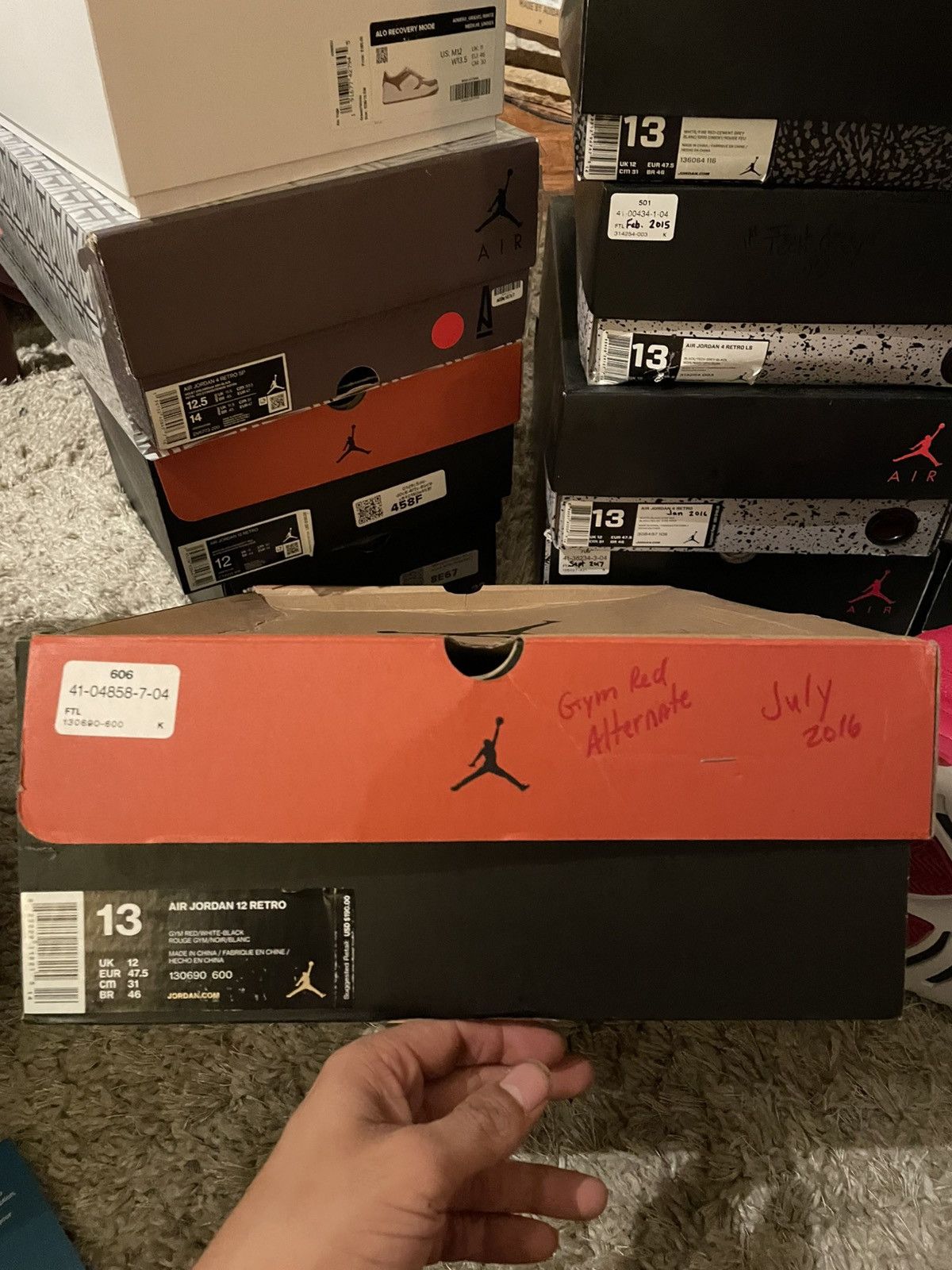 Jordan Brand Jordan 12 Gum Red Size US 13 / EU 46 - 11 Thumbnail