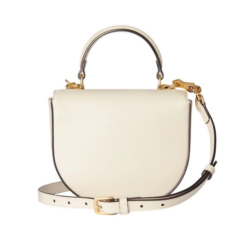 Gucci GUCCI HB 1955 Mini White Leather Top Handle New/Auth Size ONE SIZE - 3 Thumbnail