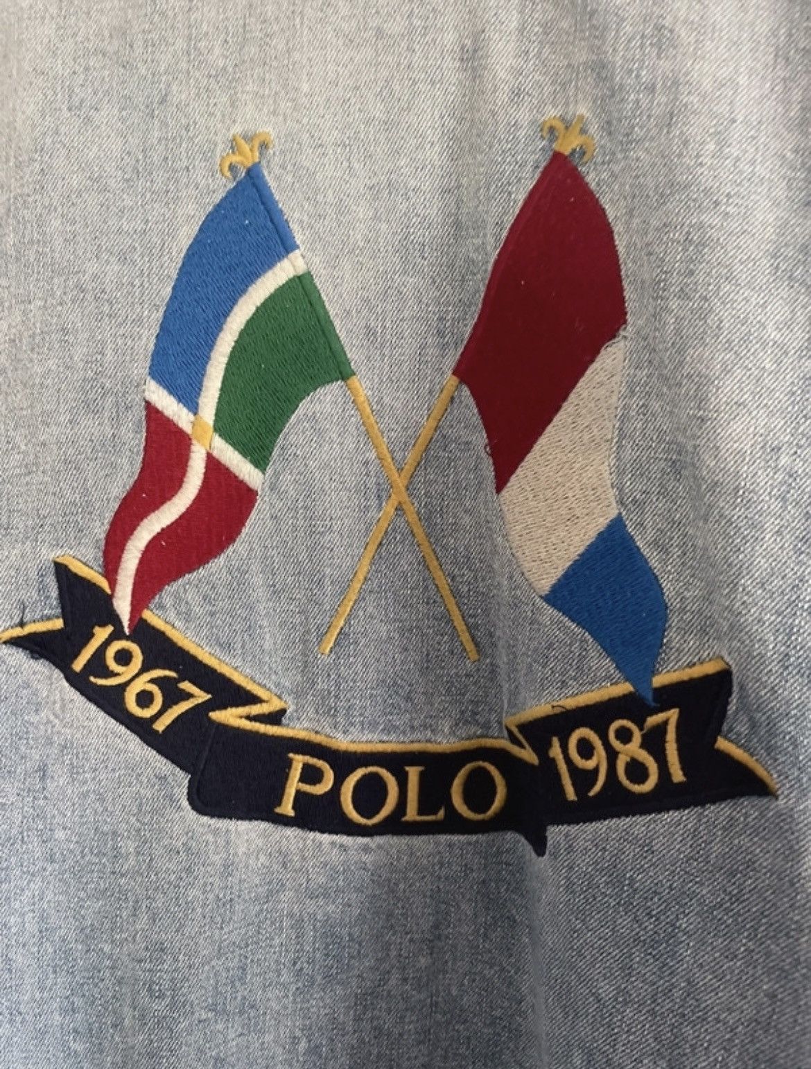 Polo Ralph Lauren × Ralph Lauren Polo Ralph Lauren Cross Flags Denim Jacket Size US M / EU 48-50 / 2 - 4 Thumbnail