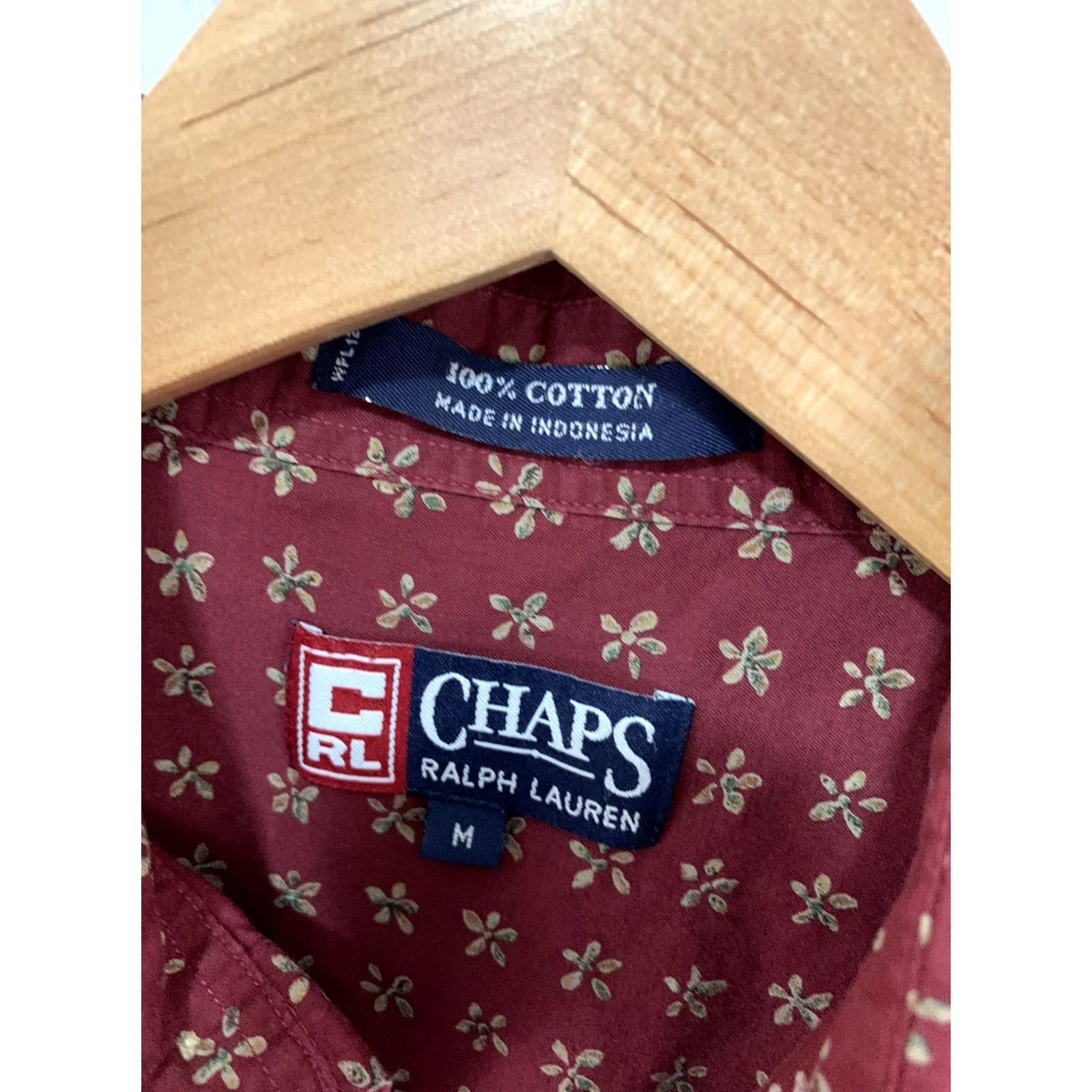 Chaps Chaps VTG Floral Short Sleeve Button-Up Shirt Men's M Red Size US M / EU 48-50 / 2 - 2 Thumbnail