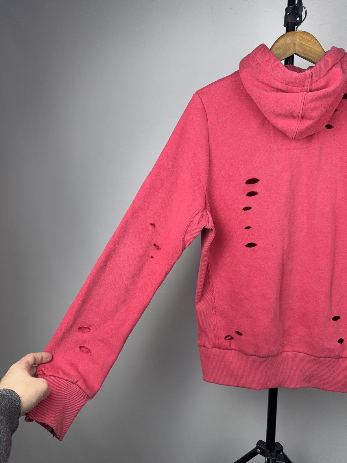 Diesel Vntg Y2K 90s Distressed Diesel Hoodie Luxury Avant Grade Size L / US 10 / IT 46 - 13 Thumbnail