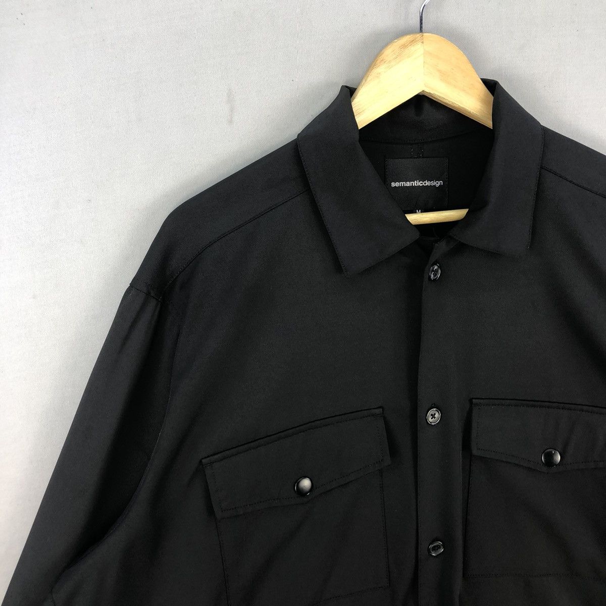 semanticdesign Semanticdesign Cargo Shirt Yohji Style Button Up - Baggy Fit Size US M / EU 48-50 / 2 - 2 Thumbnail
