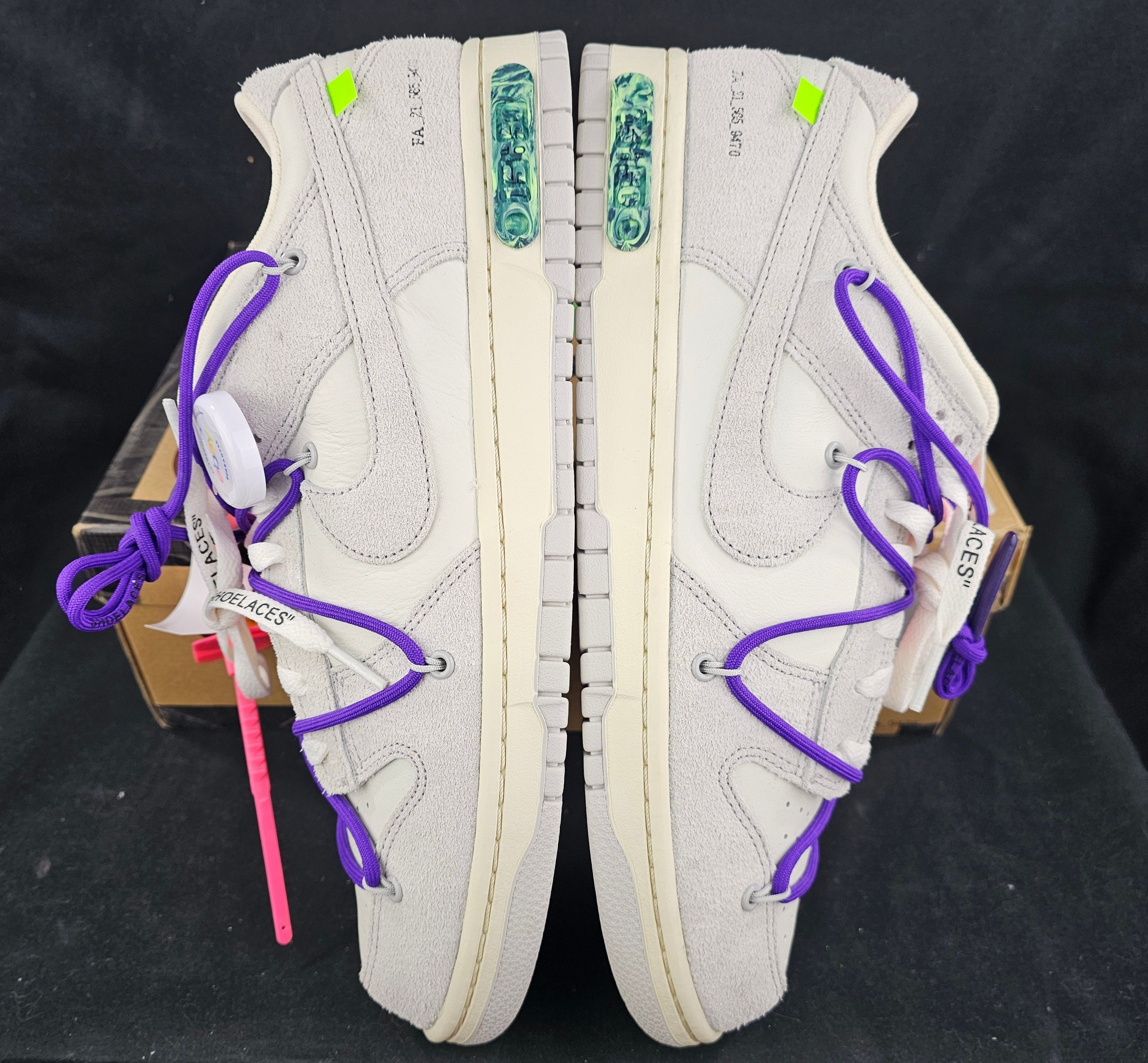 Nike × Off-White Nike Dunk Low Off-White Lot 15 of 50 Sail Men's Size 13 US Size US 13 / EU 46 - 6 Thumbnail