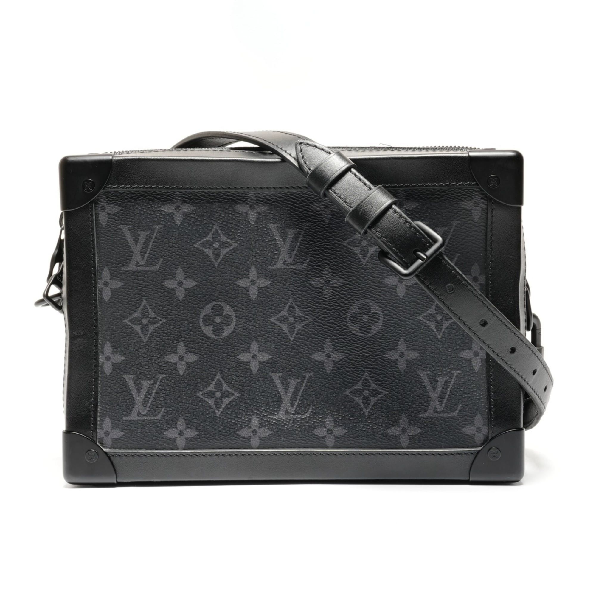 Louis Vuitton Louis Vuitton Monogram Eclipse Soft Trunk Shoulder Bag, Black, WS26713 Size ONE SIZE - 1 Thumbnail