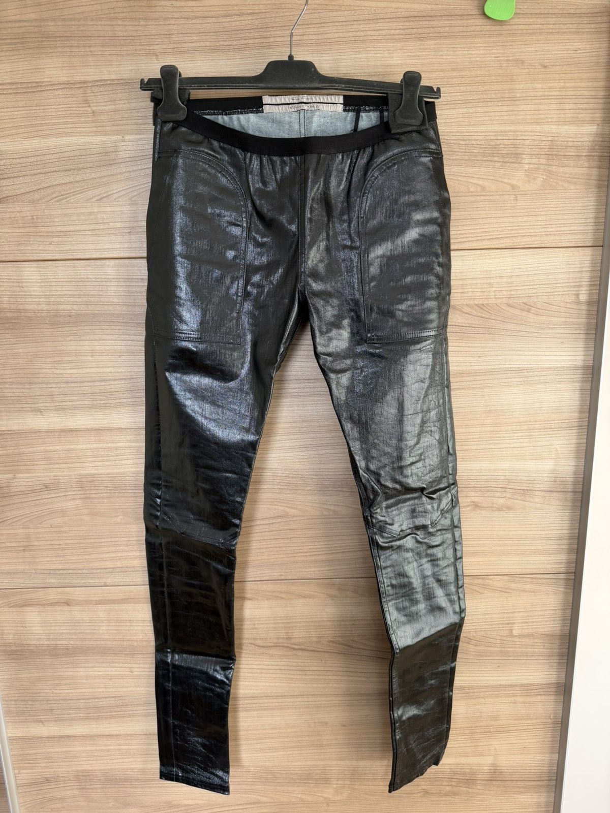 Rick Owens Rick Owens Waxed Leggings Strobe FW22 Size 30" / US 8 / IT 44 - 1 Thumbnail