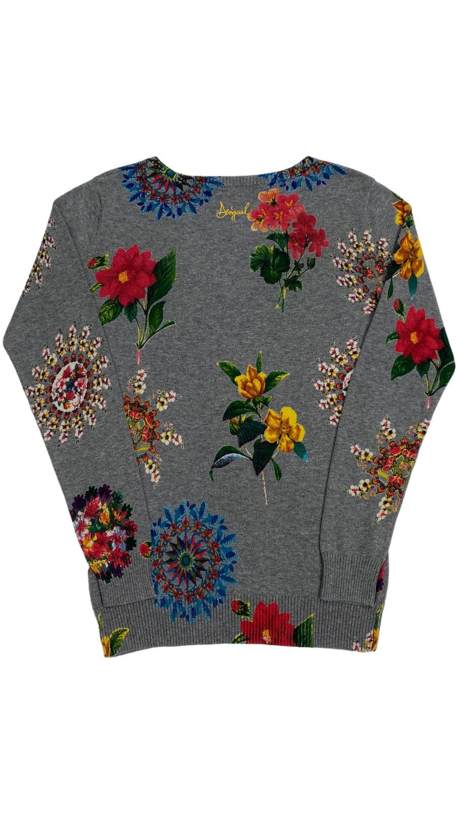 Desigual 🔥LASTDROP🔥Y2K Style Desigual Flowers Multicolor Thin Sweater Size M / US 6-8 / IT 42-44 - 4 Thumbnail