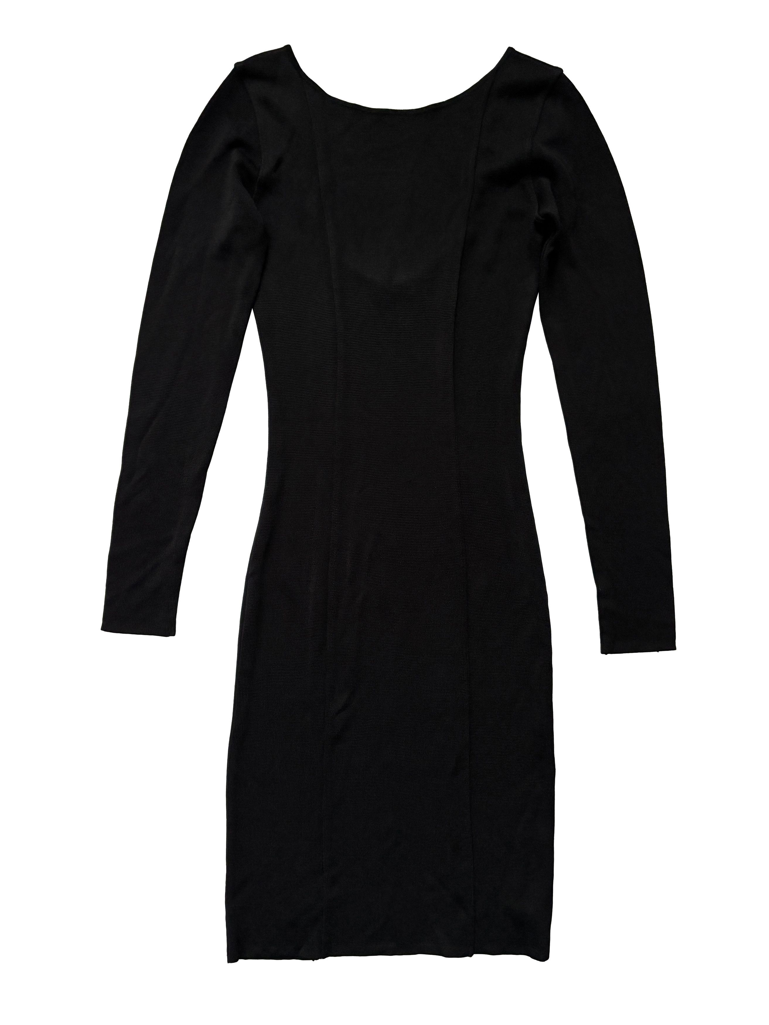 ⚡️QUICK SALE⚡️Joseph Black Long Sleeve Scooped Back Dress