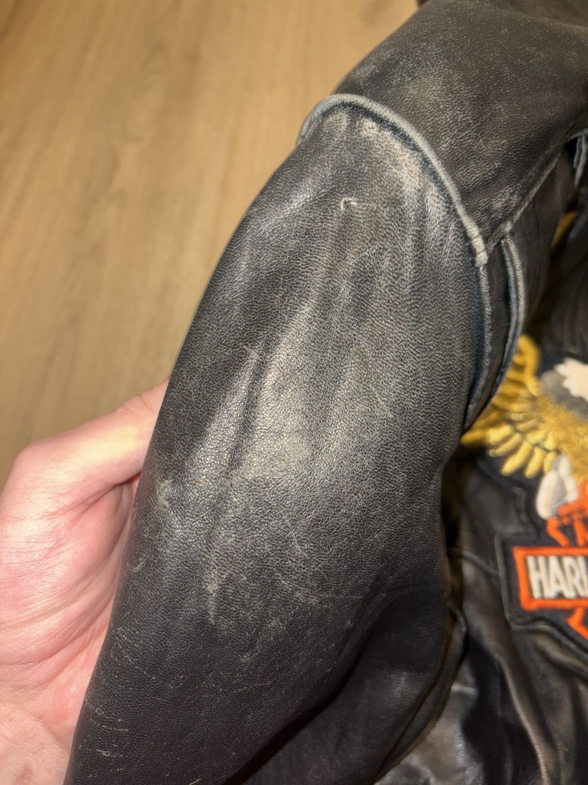 Harley Davidson Vintage 1990s Harley Davidson leather jacket size M Size US M / EU 48-50 / 2 - 7 Thumbnail