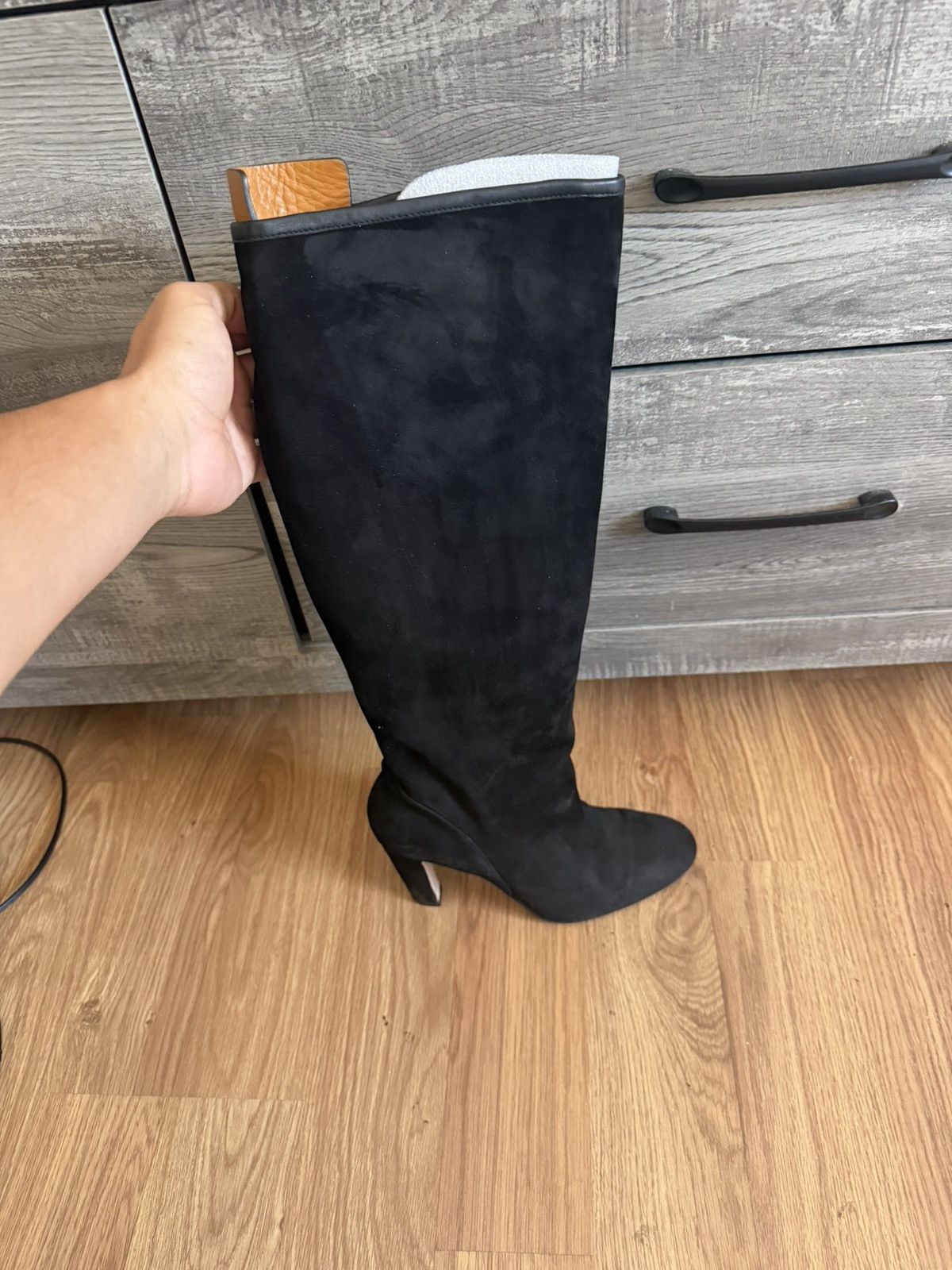 Stuart Weitzman Charlie Black Size US 9 / IT 39 - 2 Thumbnail