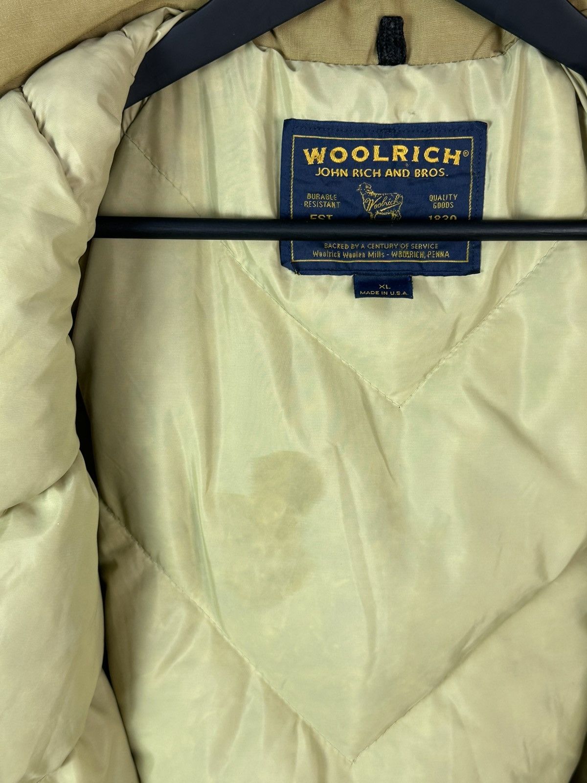Woolrich Woolen Mills Woolrich Puffer Down Mustard Made in USA Winter Men’s Parka Size US XL / EU 56 / 4 - 21 Thumbnail