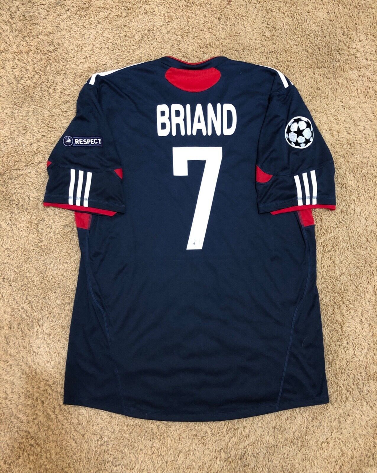 Adidas Olympique Lyonnais OL Adidas 2010/2011 CL Briand Jersey XL Size US XL / EU 56 / 4 - 2 Thumbnail