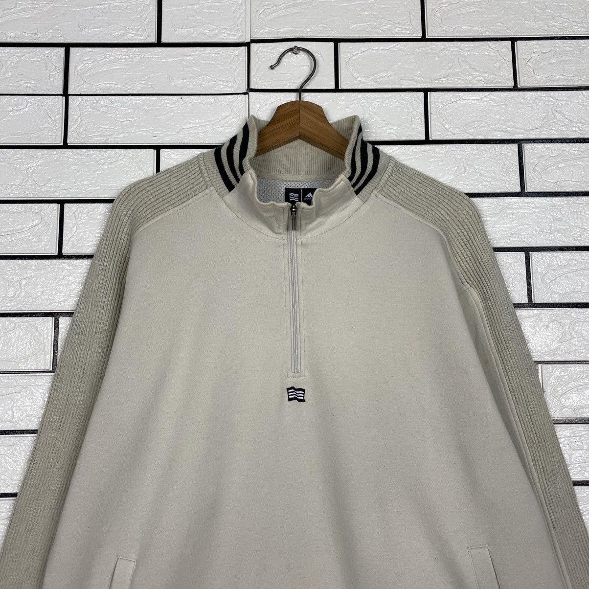 Adidas Anorak Half Zipper Sweater Adidas Size US L / EU 52-54 / 3 - 4 Thumbnail