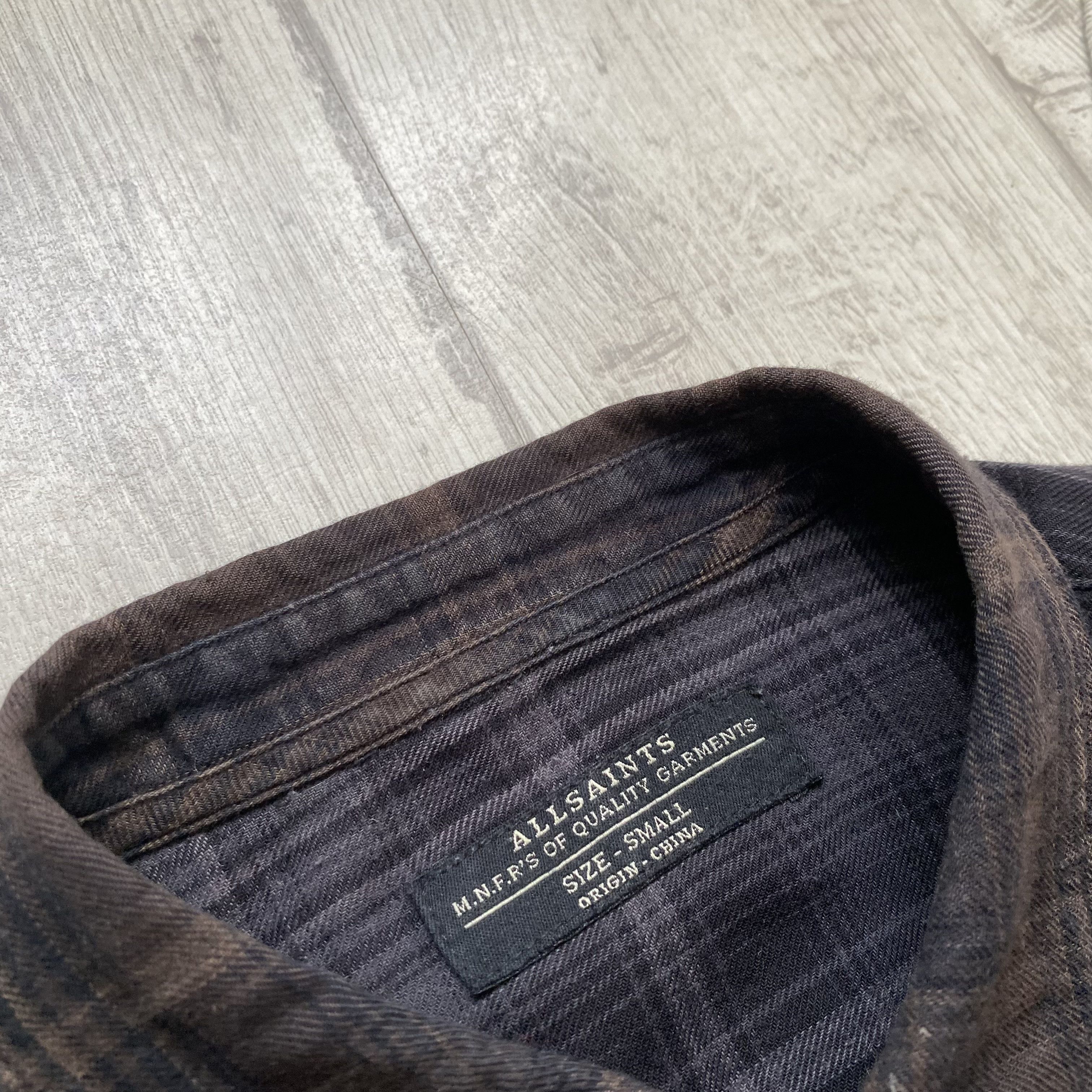 Allsaints 👔 Premium Allsaint flannel multi shirt light Button Up Size US S / EU 44-46 / 1 - 7 Thumbnail