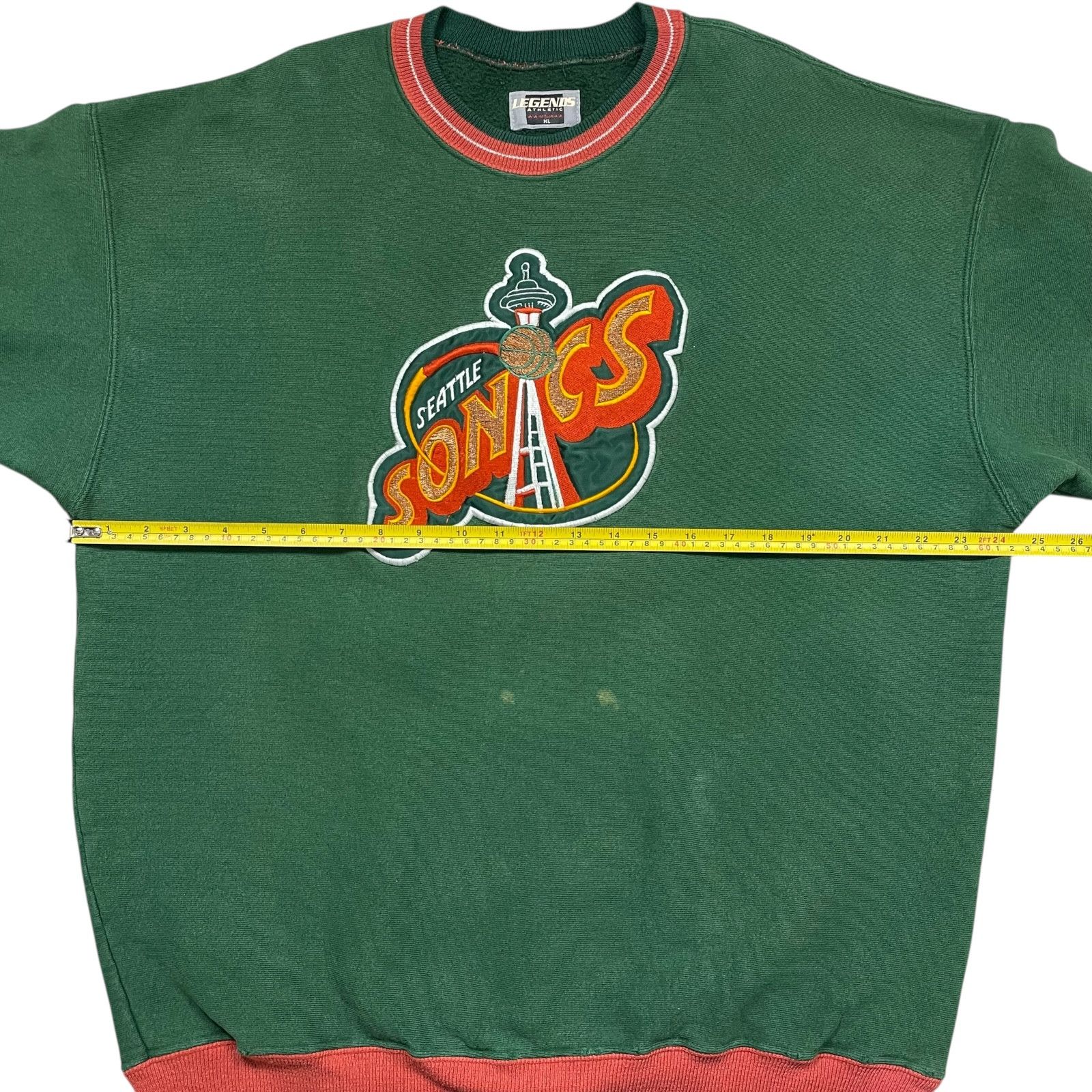 NBA VTG 90s SEATTLE SUPERSONICS SWEATSHIRT LEGENDS ATHLETIC XL Size US XL / EU 56 / 4 - 9 Thumbnail
