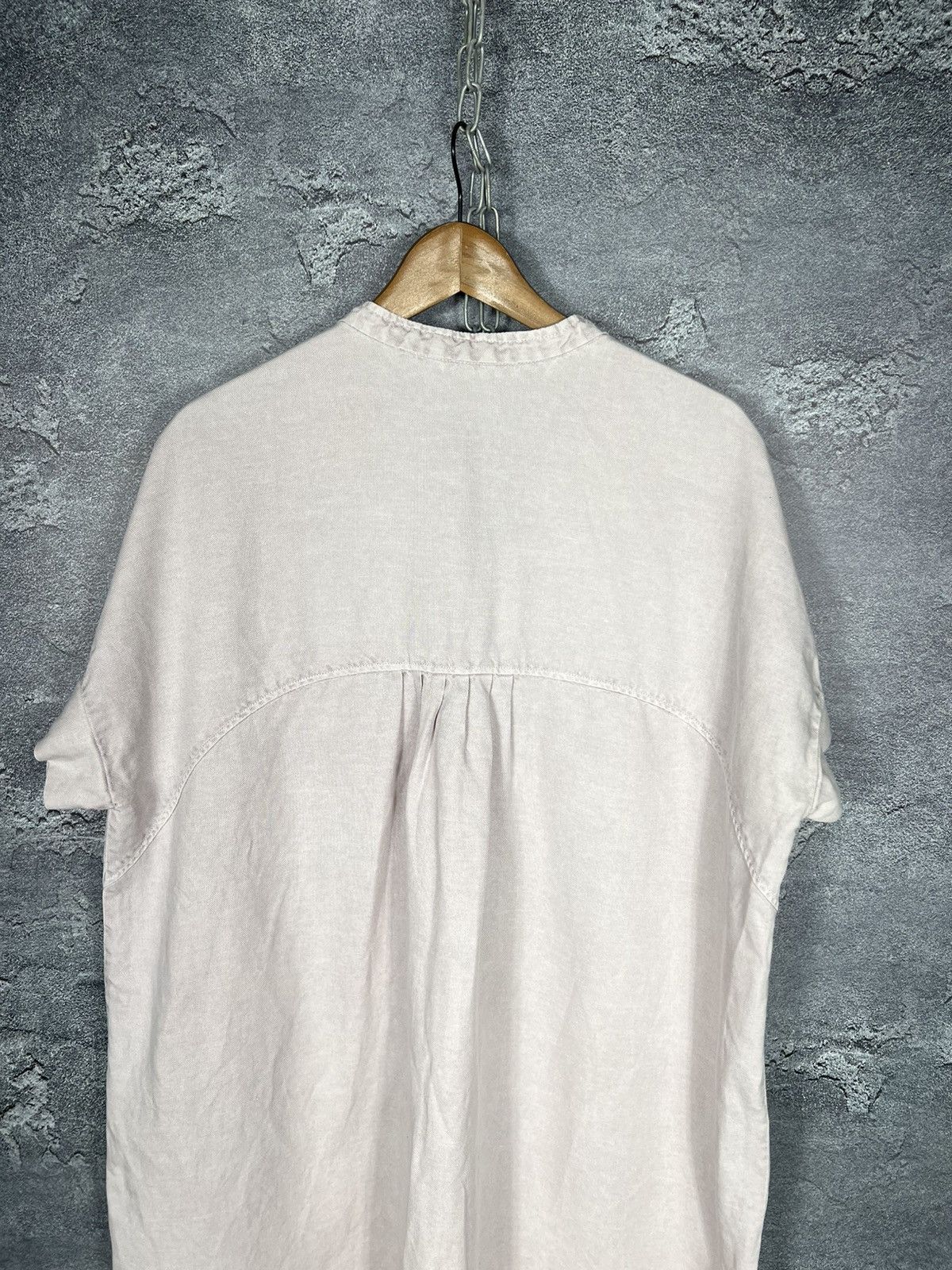 OSKA Oska Oversized Cap Sleeve Pockets Linen Lagenlook Dress Size M / US 6-8 / IT 42-44 - 13 Thumbnail