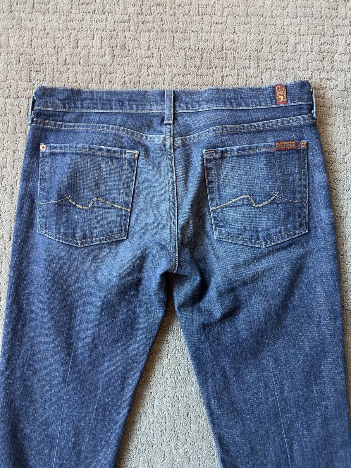 7 For All Mankind × Vintage Flip Flop Bootcut Jeans Size 32" / US 10 / IT 46 - 6 Thumbnail