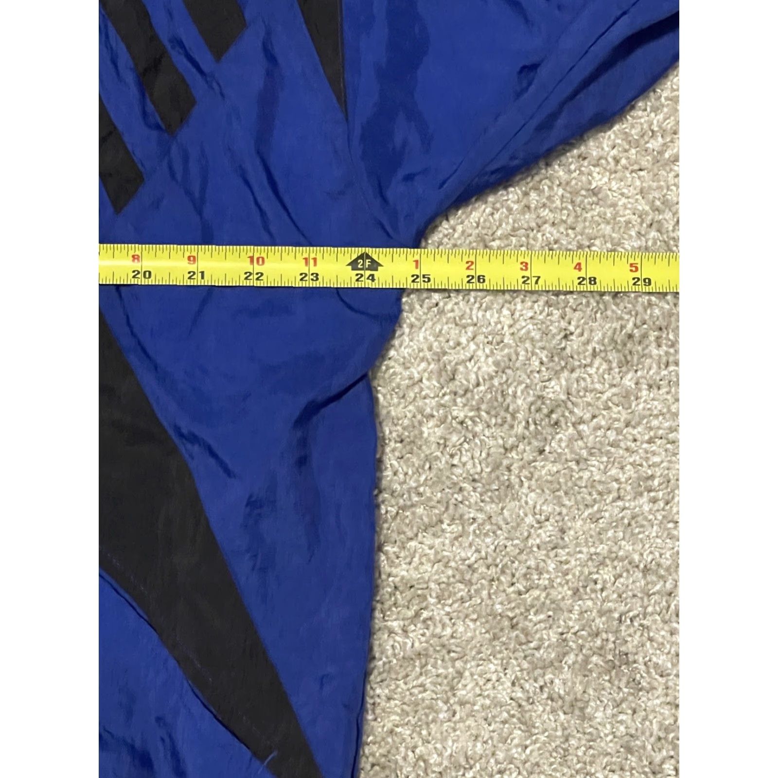 Adidas VINTAGE 90s ADIDAS Blue Nylon WINDBREAKER JACKET Track Soccer Coat XL Men's Blue/White/Black Windbreaker Soccer Mens Size US XL / EU 56 / 4 - 4 Thumbnail