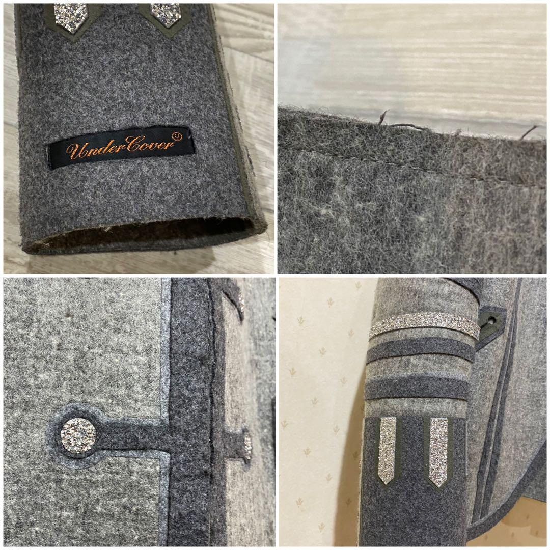 Undercover UNDERCOVER Napoleon Jacket Back Skull Print Gray Size M Size US M / EU 48-50 / 2 - 7 Thumbnail