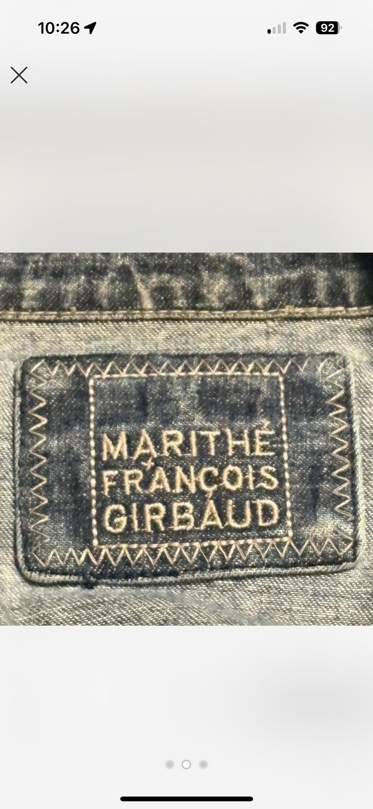 Marithe + Francois Girbaud GIRBAUD VINTAGE DENIM JACKET Size US L / EU 52-54 / 3 - 2 Thumbnail