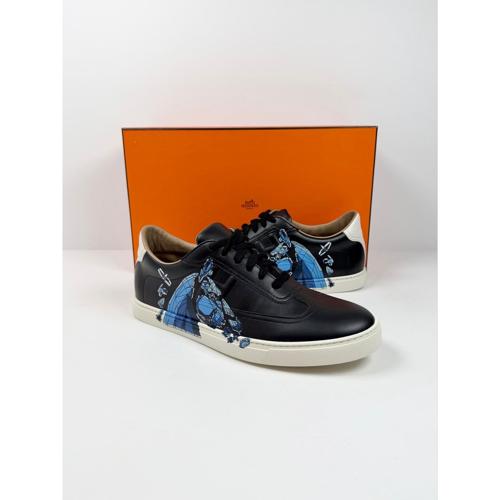Hermes Size 8.5 - Hermes Quicker Leather Sneakers NEW Size US 8.5 / EU 41-42 - 2 Thumbnail