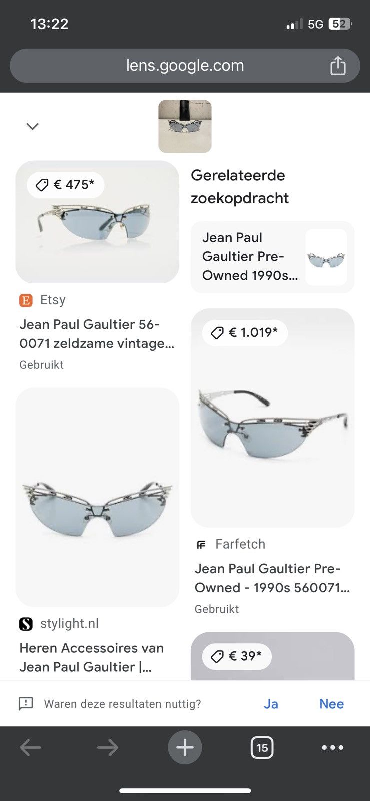 Jean Paul Gaultier JPG 1990’s sunglasses Size ONE SIZE - 12 Thumbnail