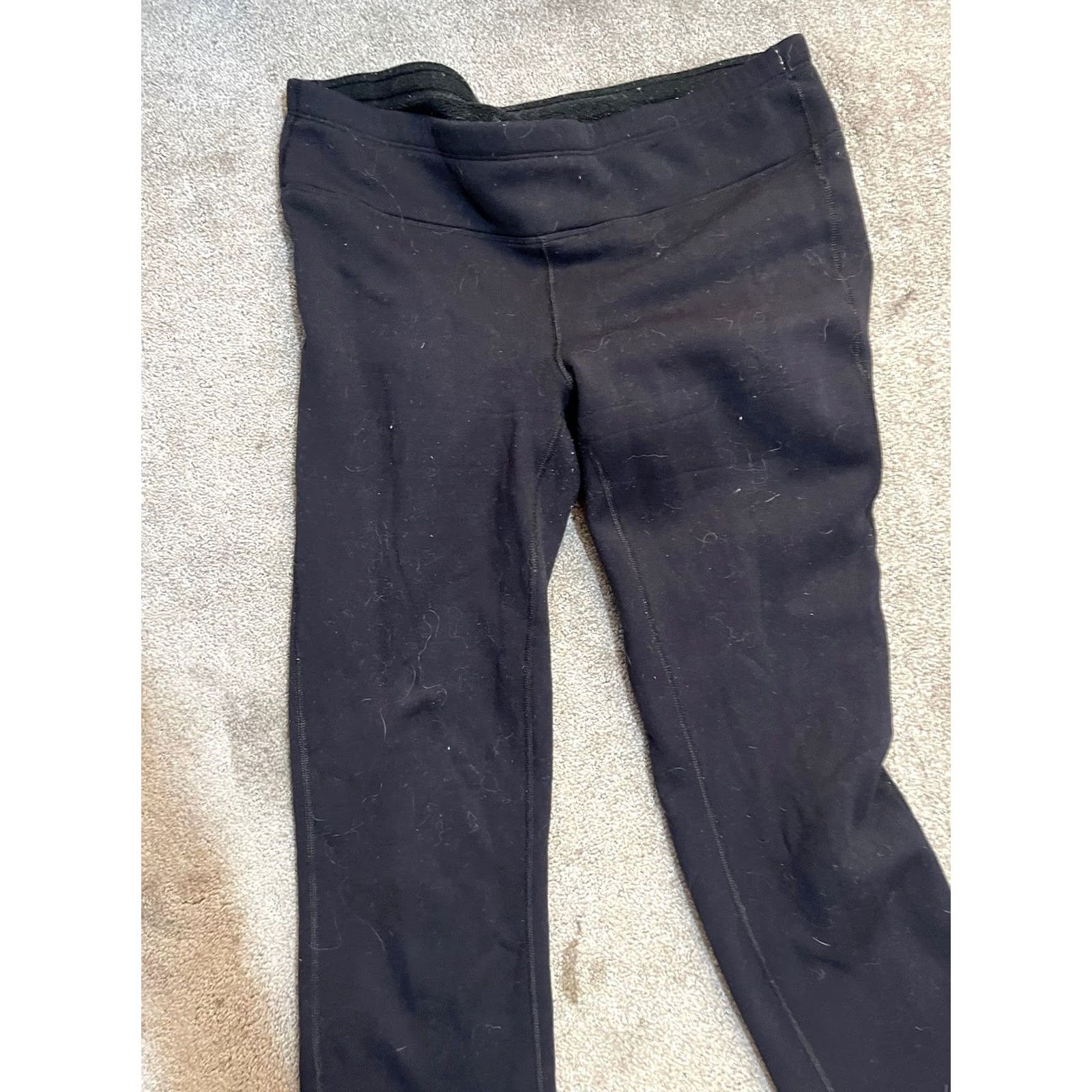 Athleta Athleta Pants Womens L Black Yoga Athletic Stretch Rear Zip Pocket Size 36" / US 14 / IT 50 - 4 Thumbnail
