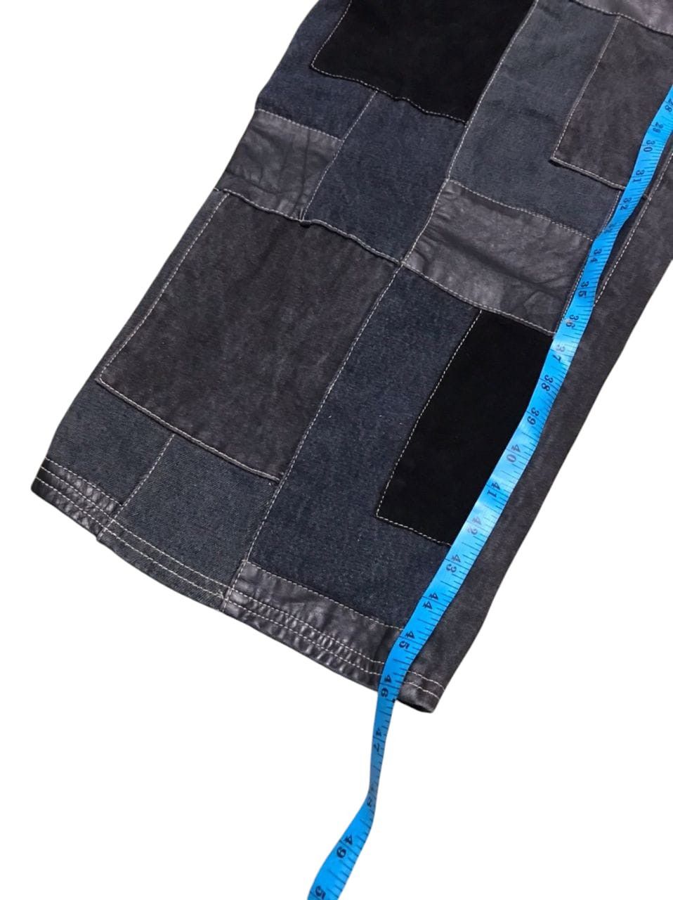 Japanese Brand RARE🔥🔥 Mallgoth Davoucci Patchwork Skate Baggy Jeans Size US 38 / EU 54 - 10 Thumbnail