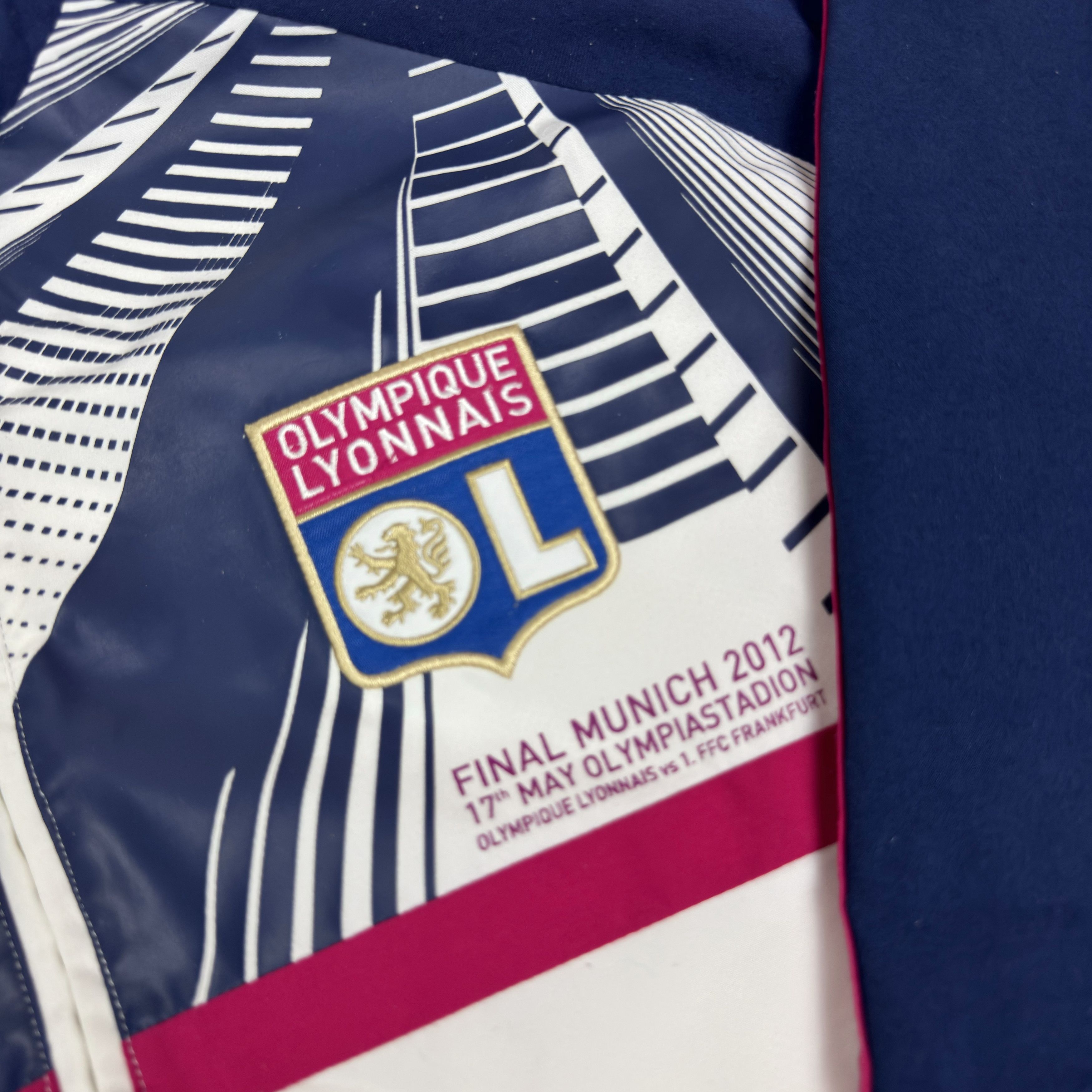 Adidas Olympique Lyonnais Player Issue Final munich 2012 Jacket Size US S / EU 44-46 / 1 - 4 Thumbnail