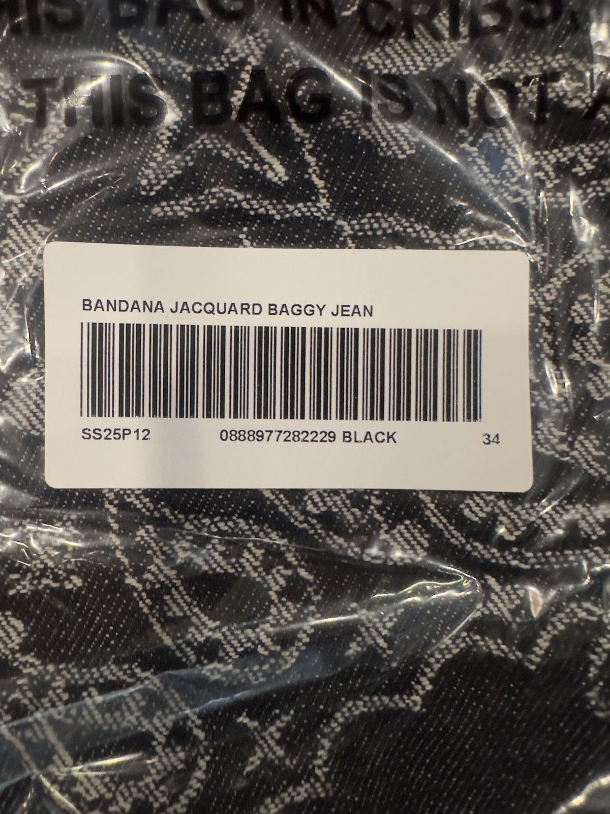 Supreme Supreme Bandana Jacquard Baggy Jean Size US 34 / EU 50 - 3 Thumbnail
