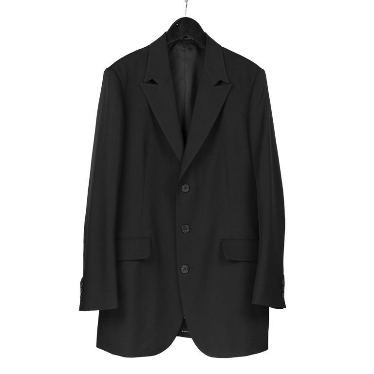 Yohji Yamamoto Yohji Yamamoto Pour Homme HOOK COLLAR 5 SINGLE JACKET BLAZER Size US M / EU 48-50 / 2 - 3 Thumbnail