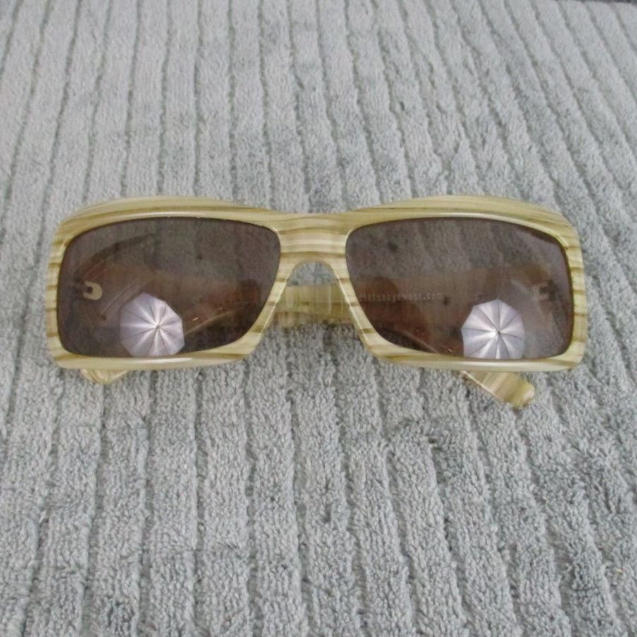 Other New Divine Eyewear Crush Tan Horn/Polarized Amber Sunglasses Size ONE SIZE - 7 Thumbnail